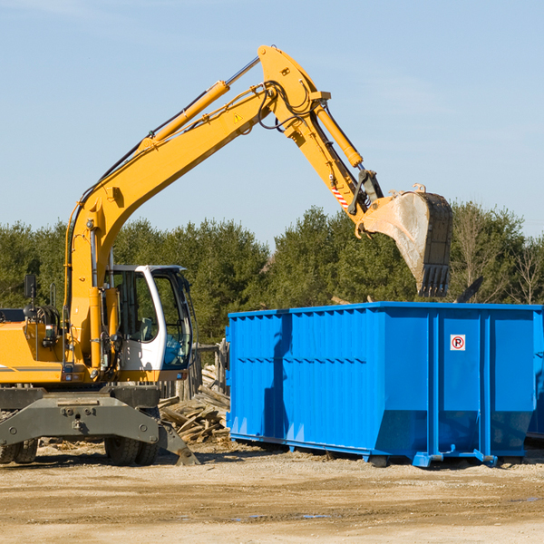 can i rent a residential dumpster for a construction project in Belview